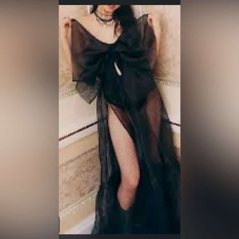 New without tags, free people someone say bows bodysuit tulle dress size xsmall - Picture 2 of 5